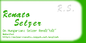 renato selzer business card